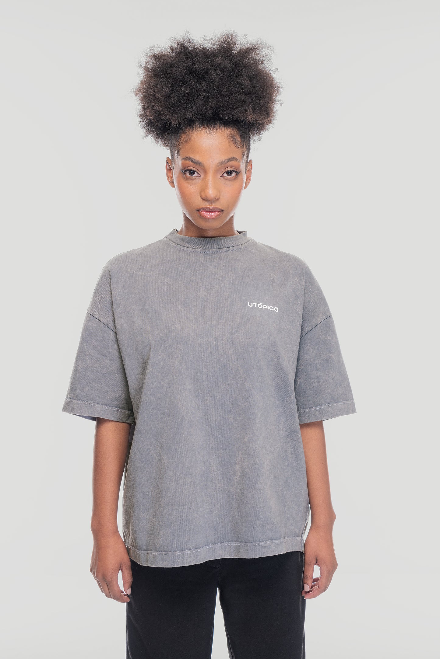 Camiseta Basic BoxyFit- Gris