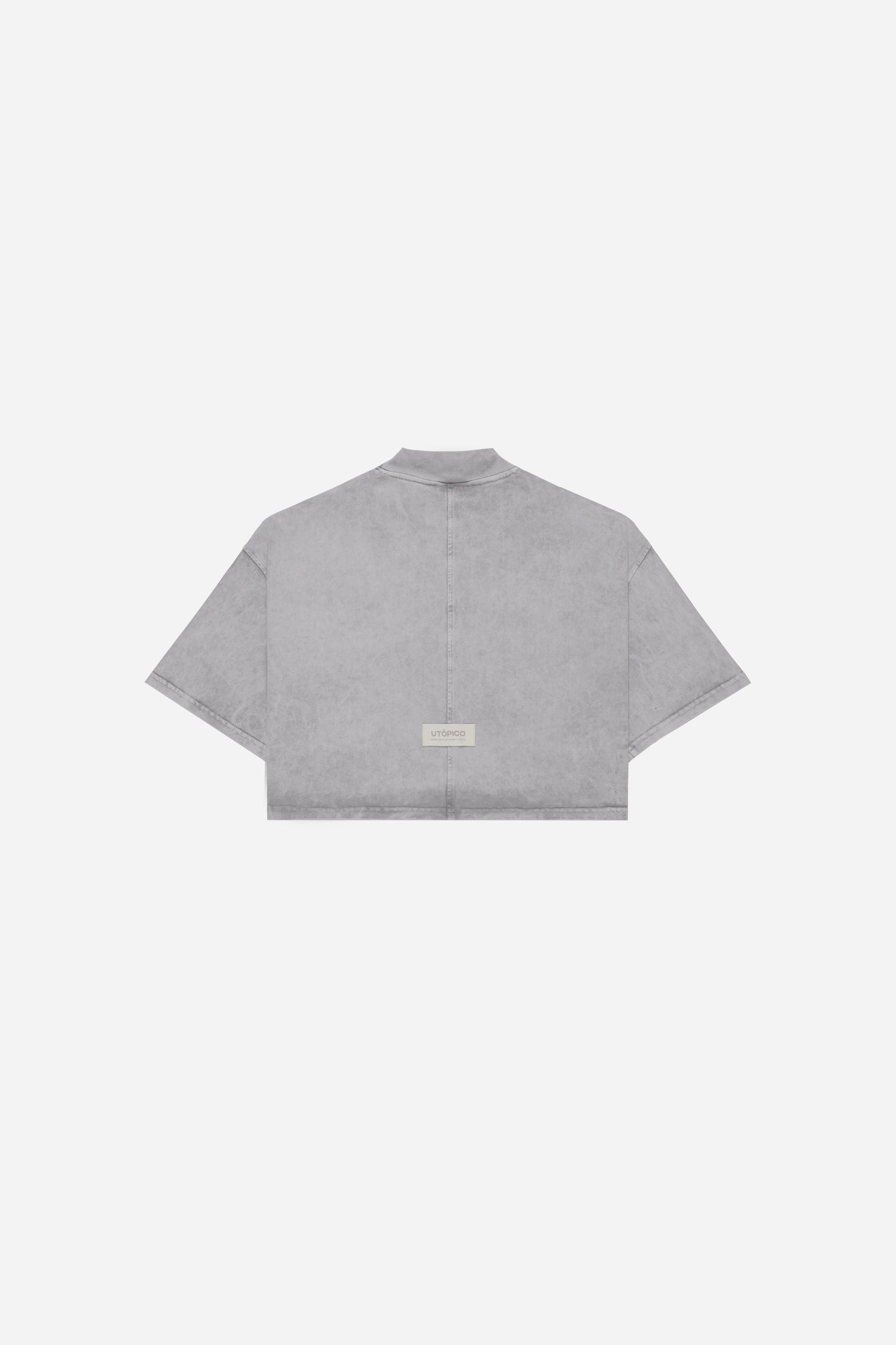 CAMISETA  CROPPED - GRIS