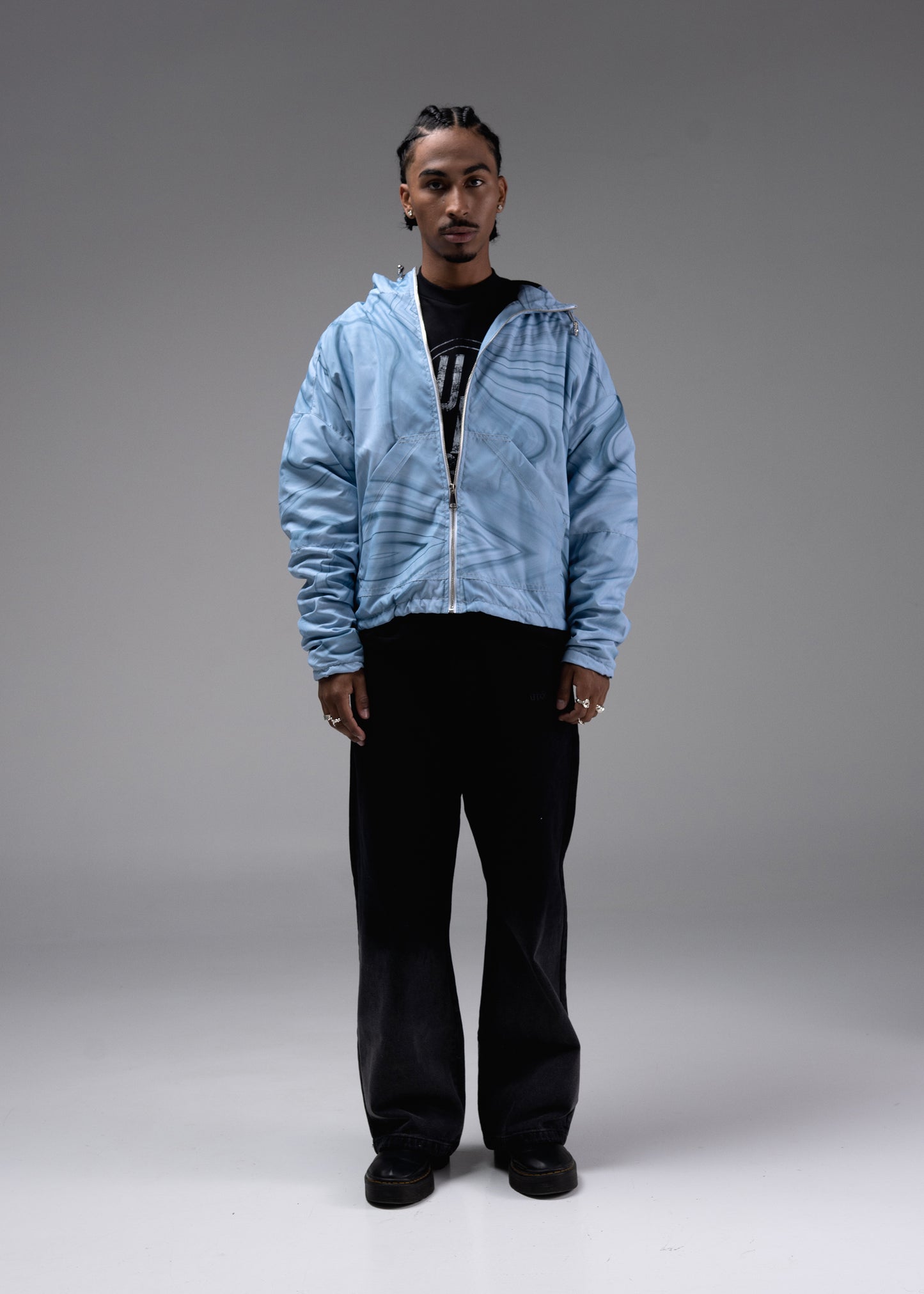 Chaqueta Impermeable Gris -  Liquid