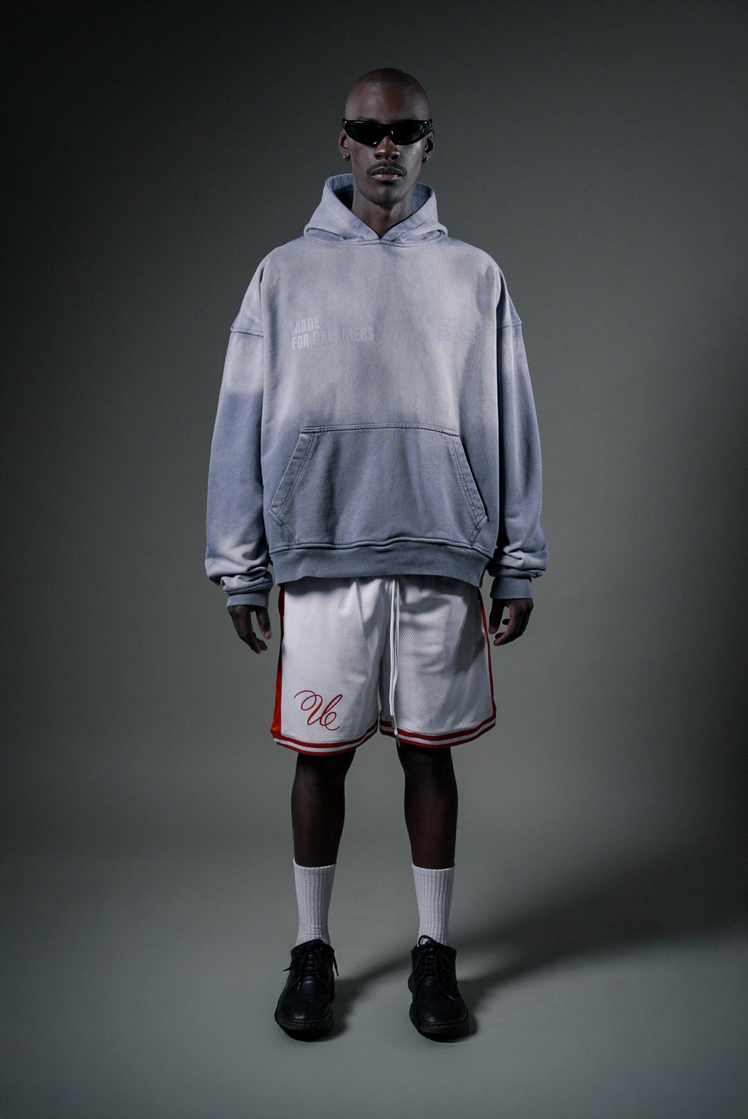 HOODIE GREY GRADIENT - STAR MONOGRAM