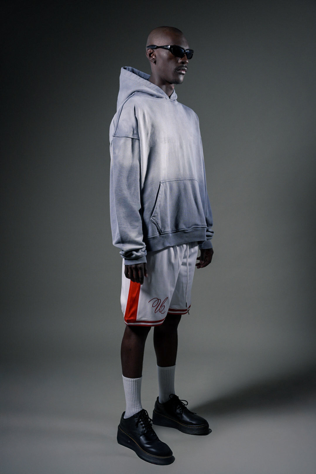 HOODIE GREY GRADIENT - STAR MONOGRAM