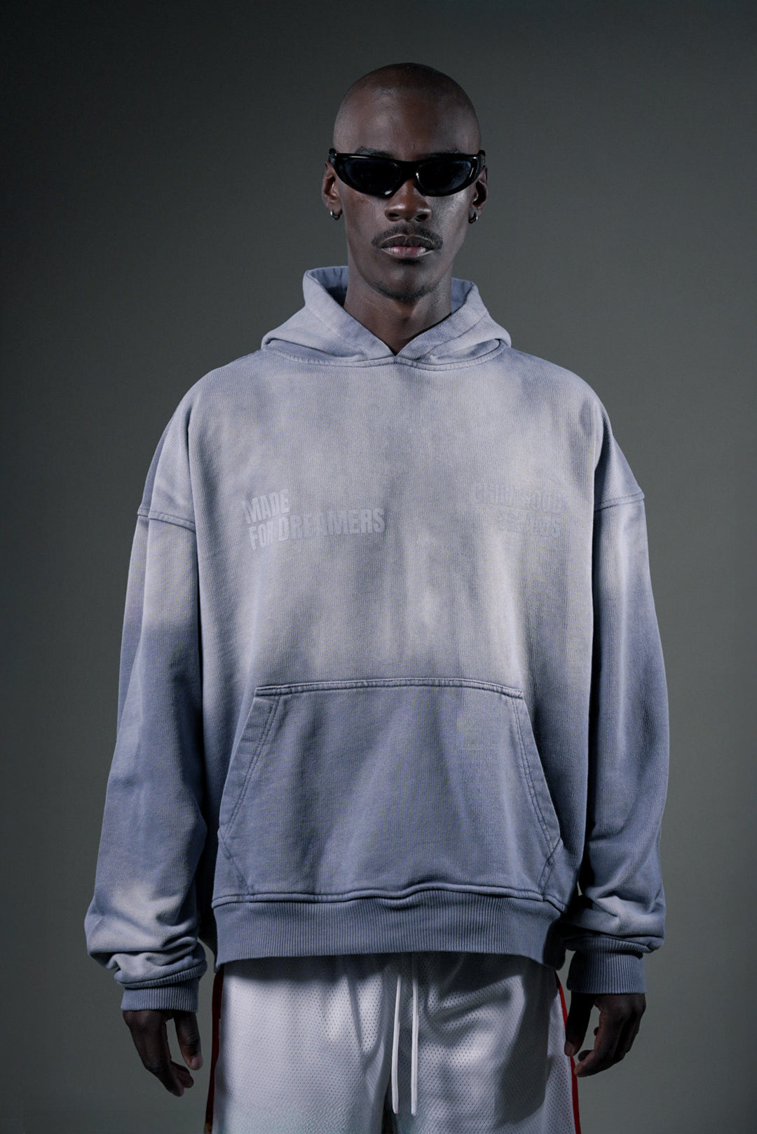 HOODIE GREY GRADIENT - STAR MONOGRAM