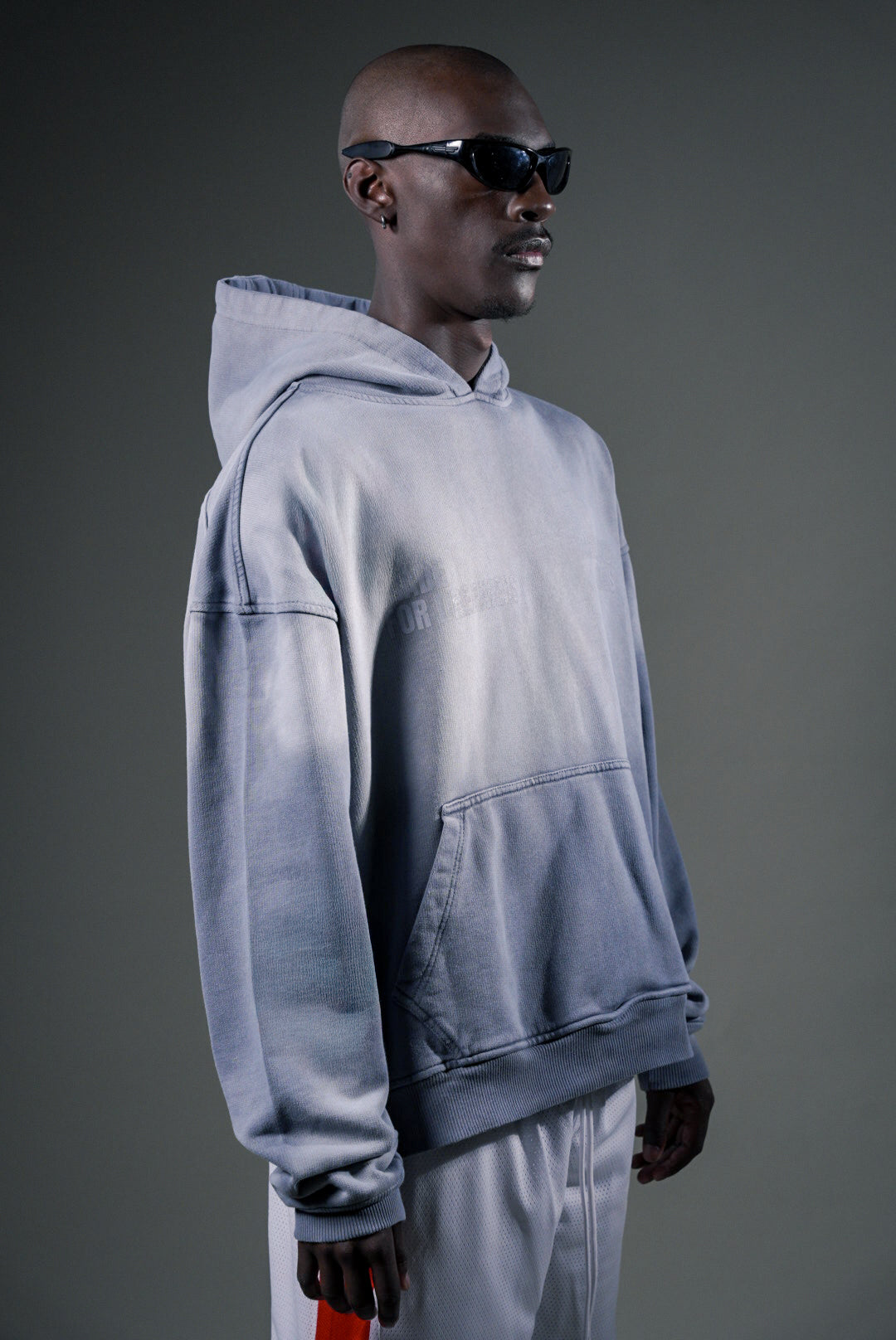 HOODIE GREY GRADIENT - STAR MONOGRAM