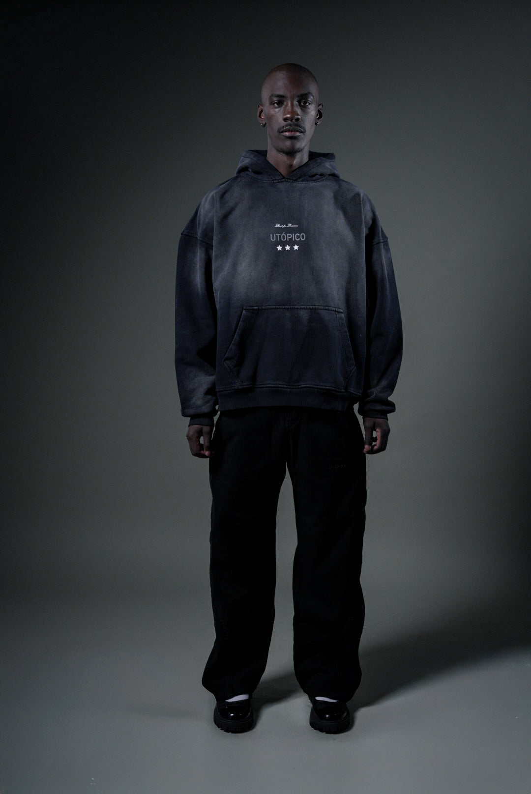HOODIE GREY GRADIENT - RUN