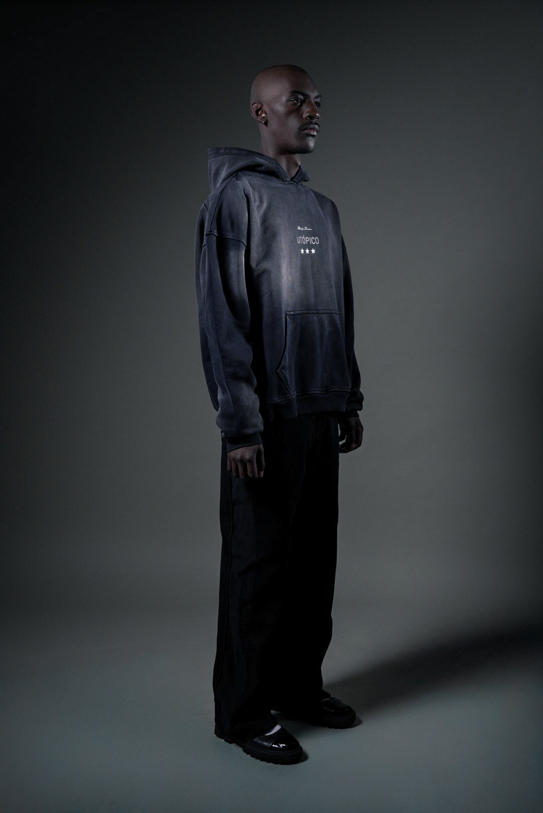 HOODIE GREY GRADIENT - RUN