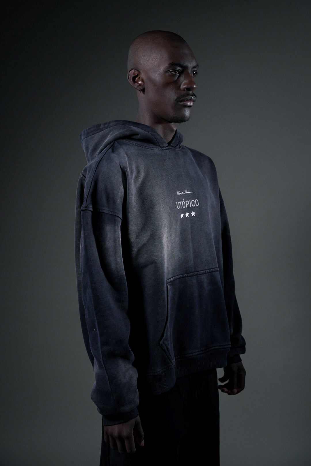 HOODIE GREY GRADIENT - RUN