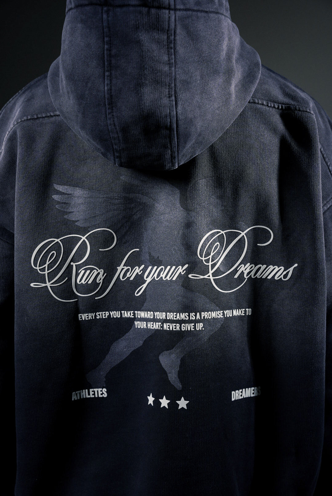 HOODIE GREY GRADIENT - RUN