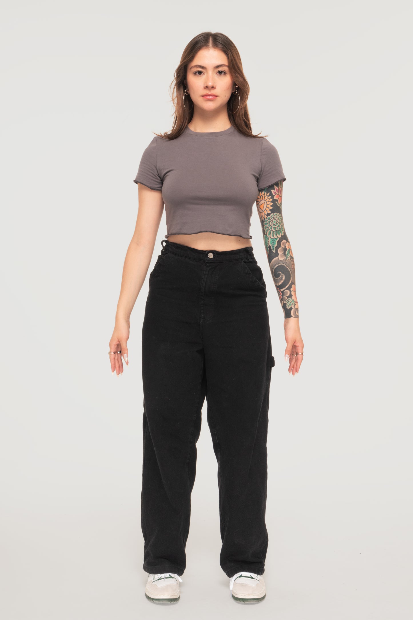 Baby tee- Gris