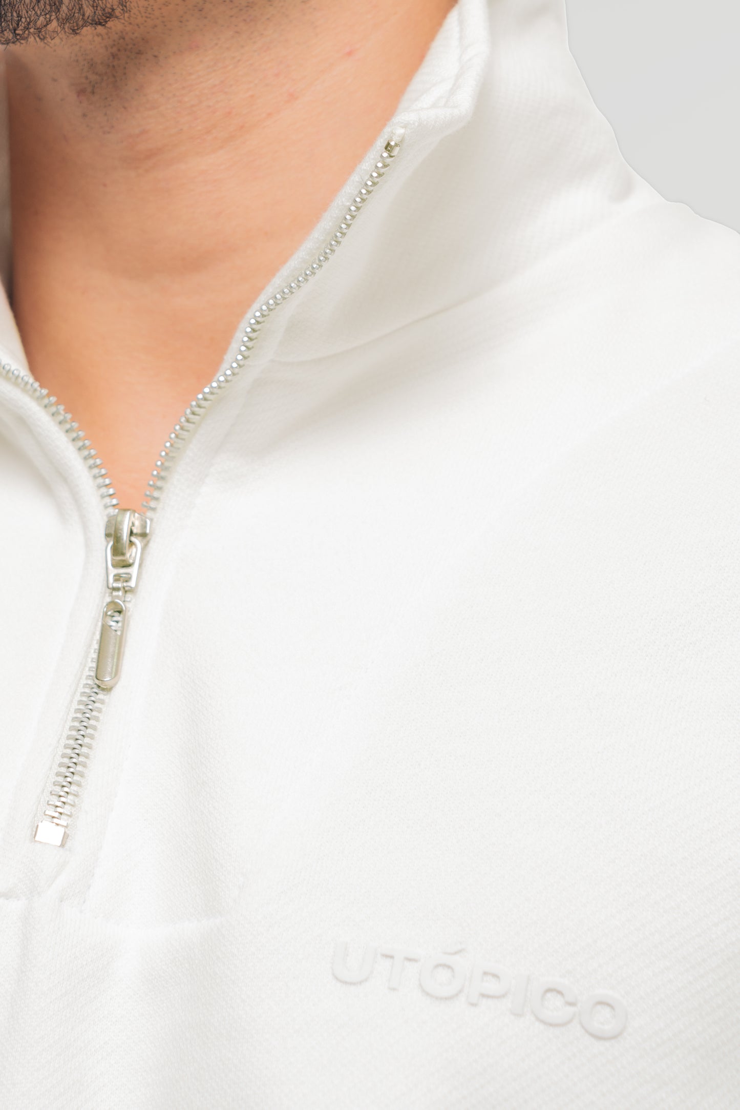 Halfzip Essentials - Marfil