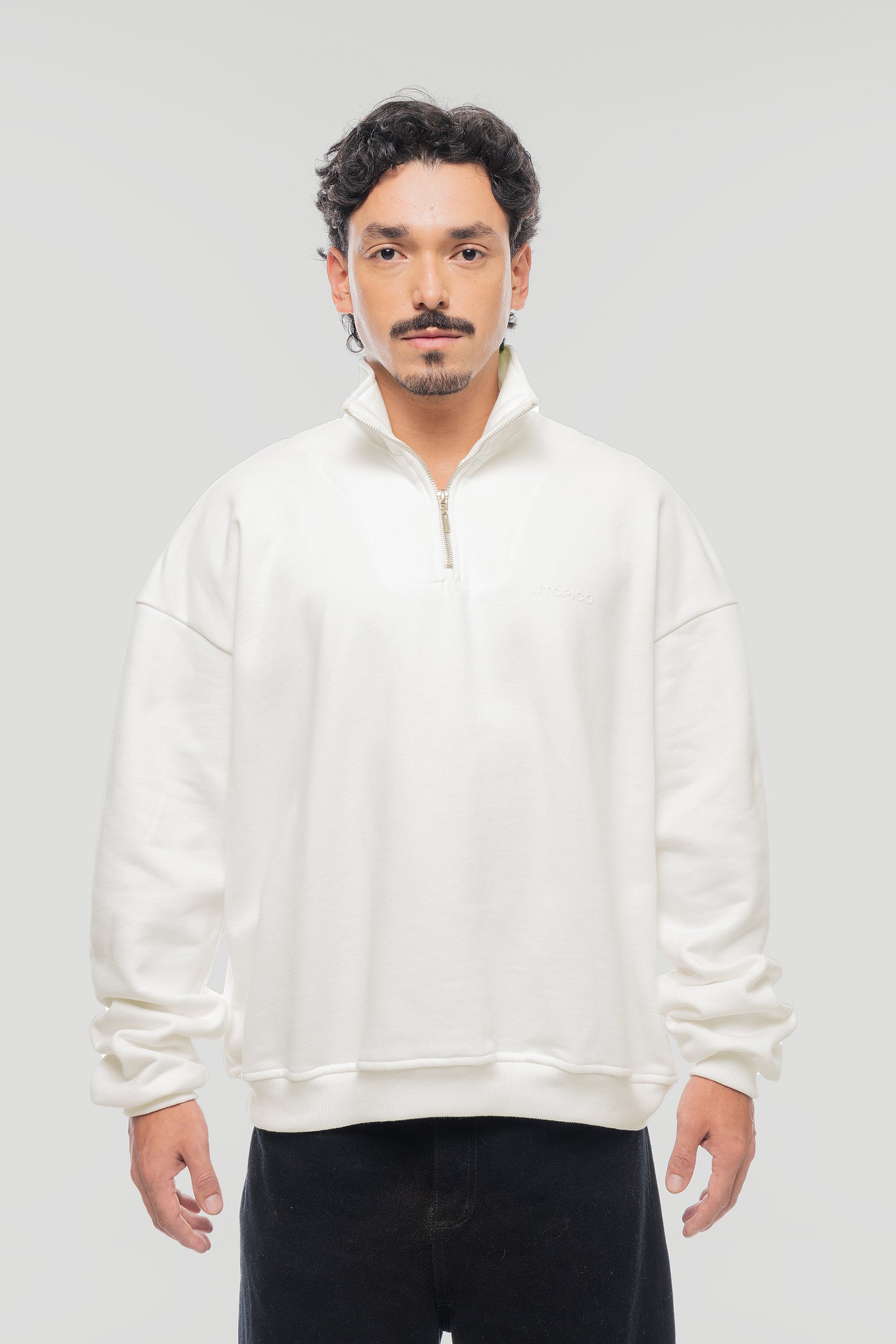 Halfzip Essentials - Marfil