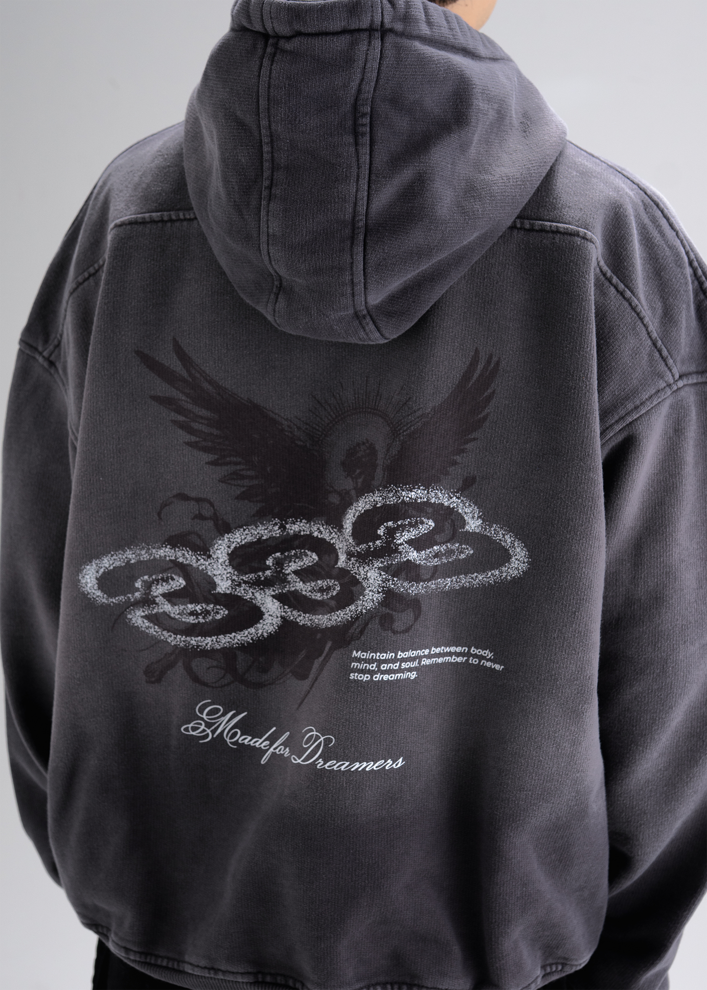 Hoodie gradient wash -333