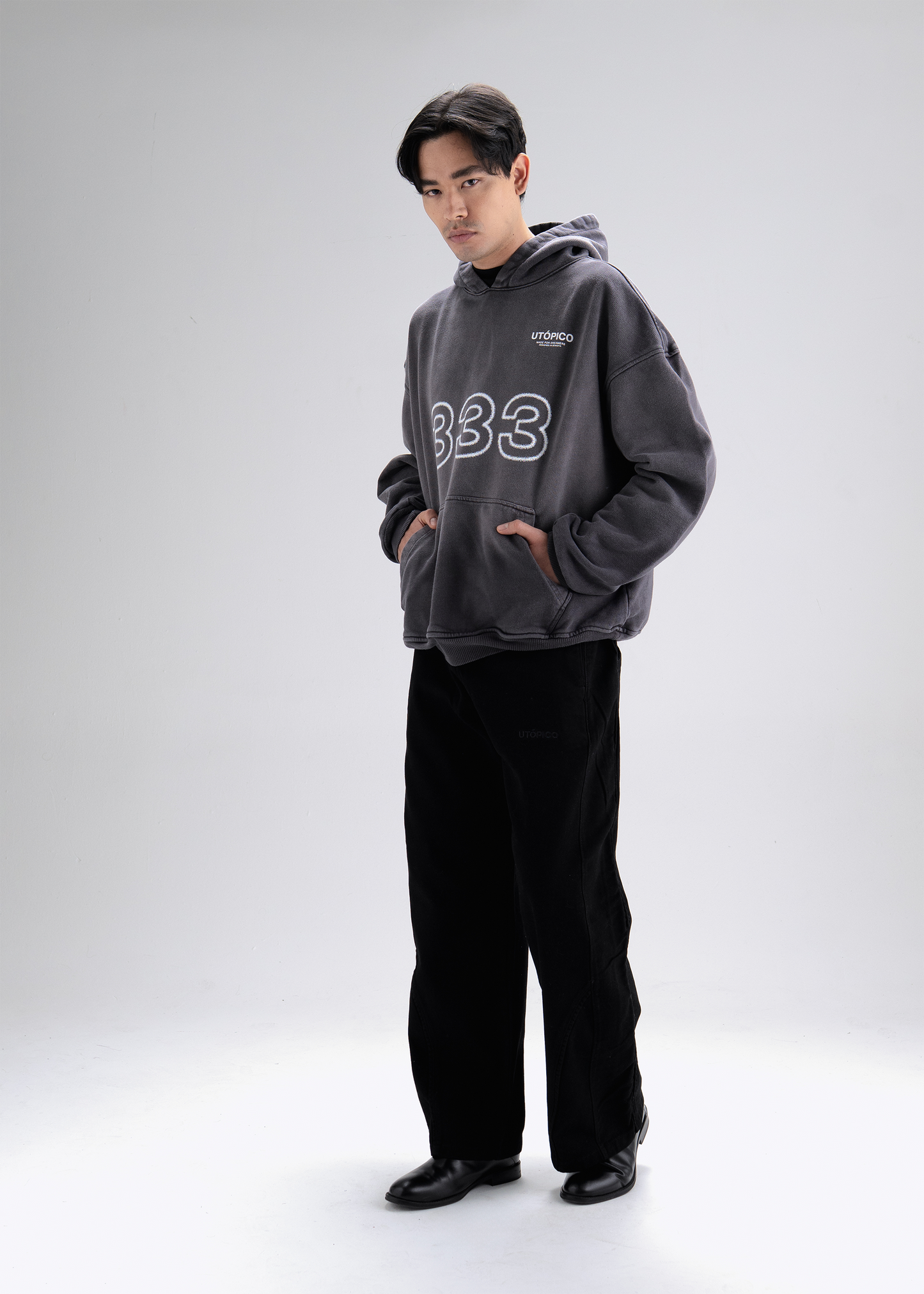 Hoodie gradient wash -333
