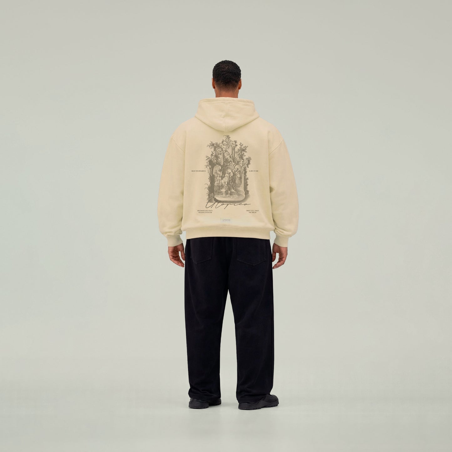 Hoodie Beige Fountain