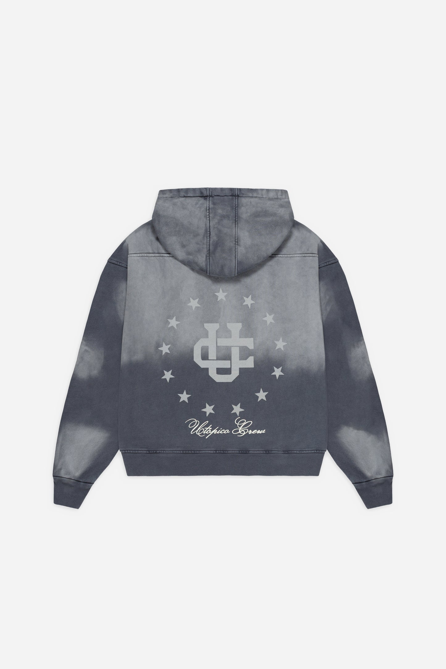 HOODIE GREY GRADIENT - STAR MONOGRAM