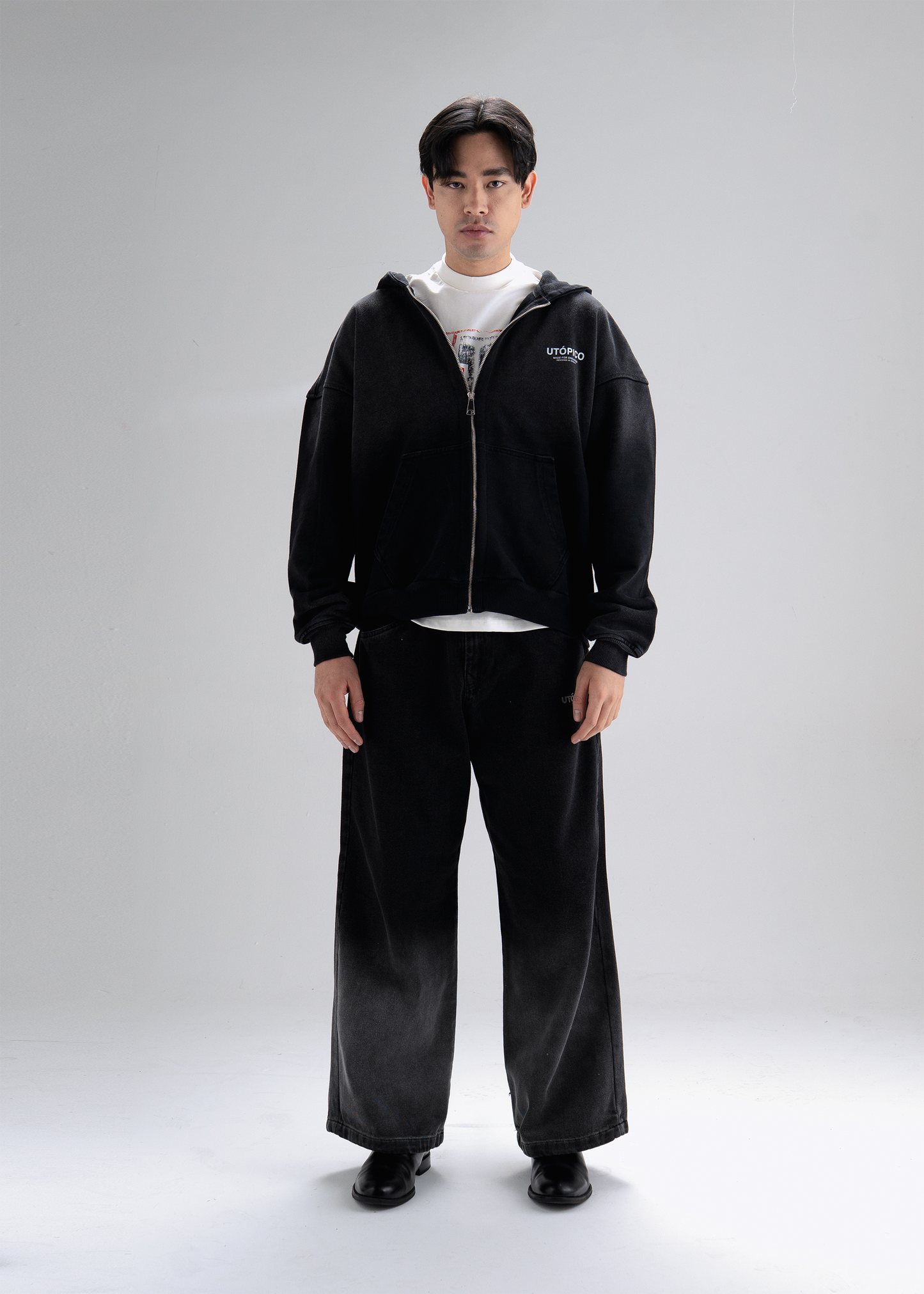 Chaqueta negro gradiente - 555