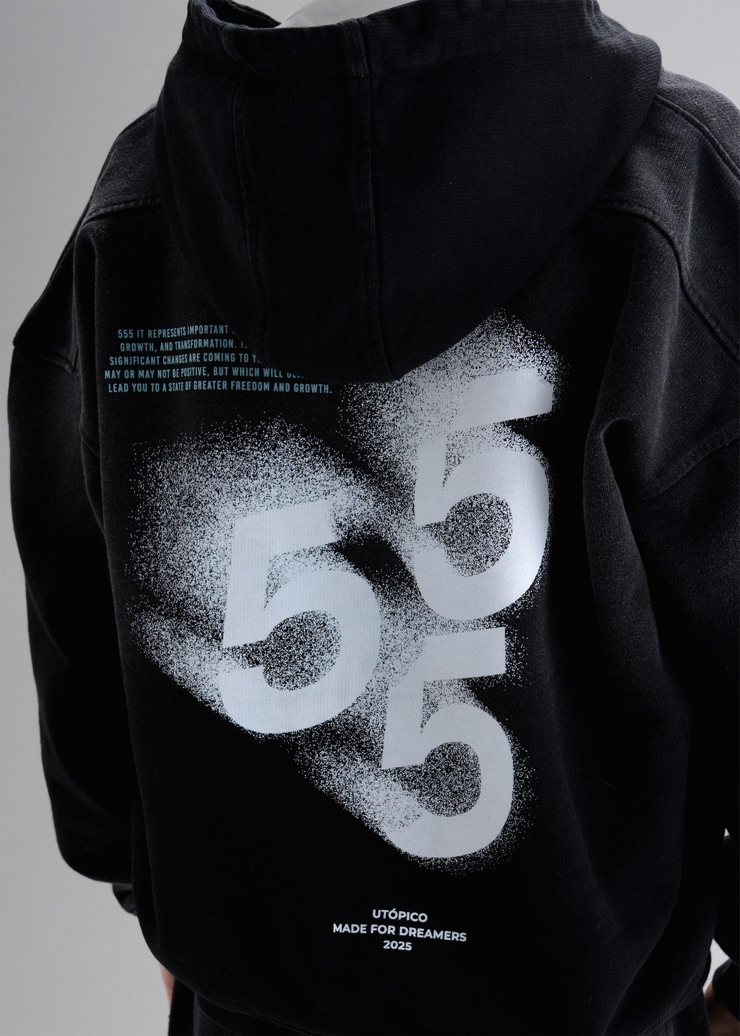 Chaqueta negro gradiente - 555