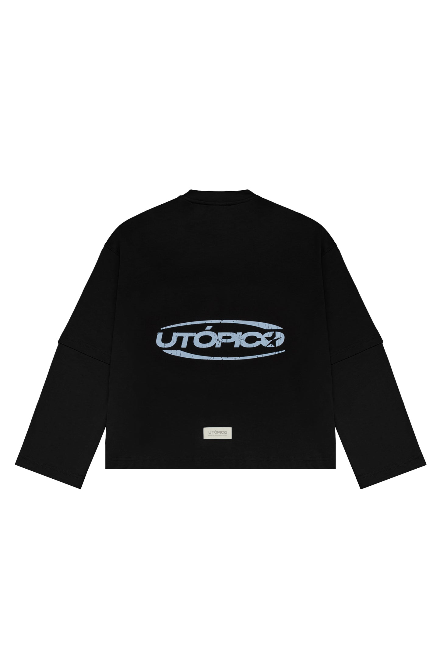 CAMISETA DOBLE MANGA NEGRO - BOXYFIT