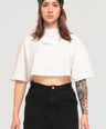 Camiseta Cropped - Basic Firma Azul