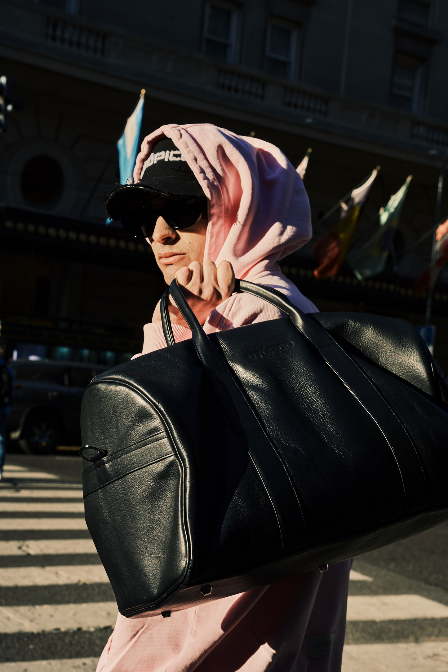 Duffelbag - Black Leather