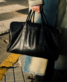 Duffelbag - Black Leather