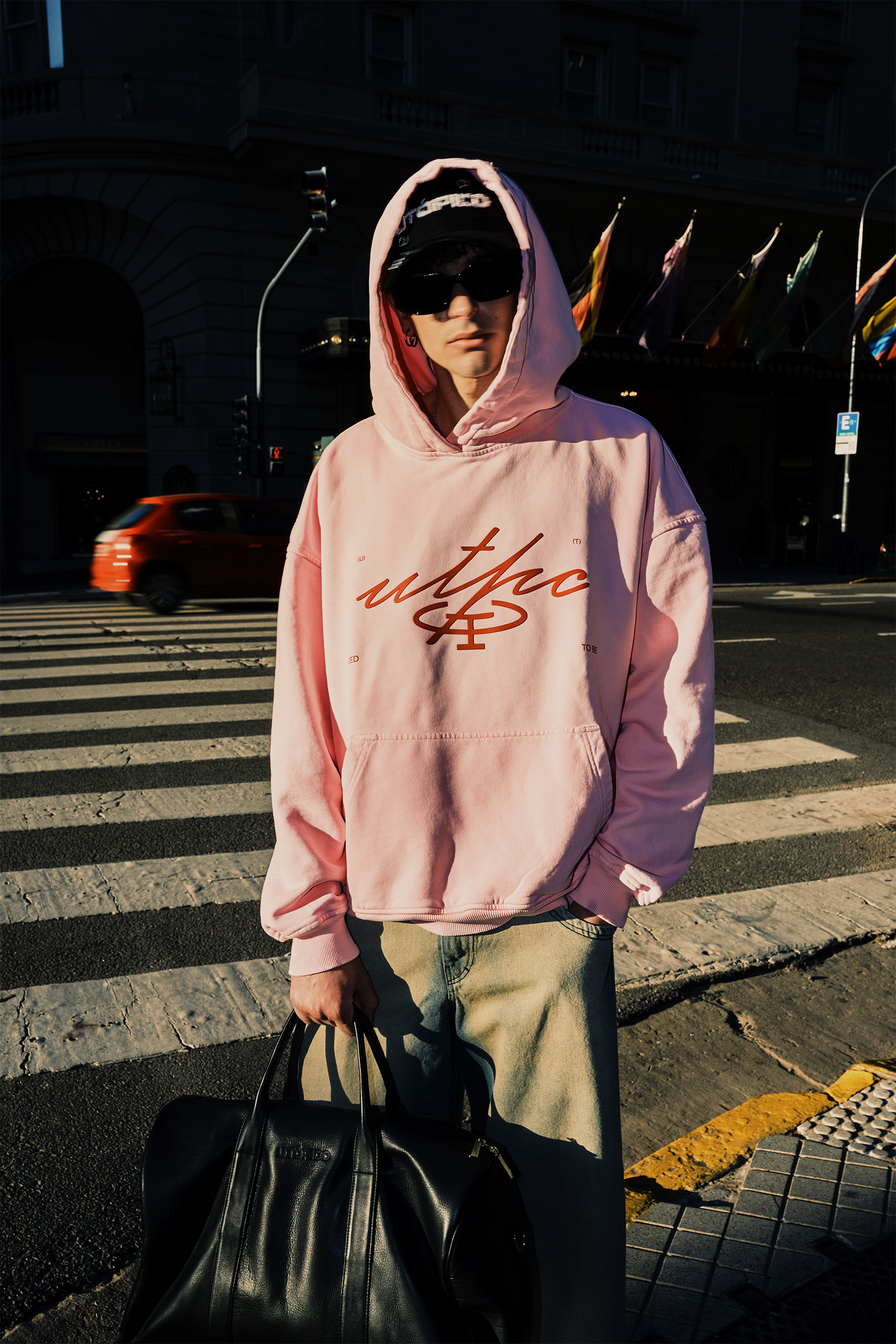 Hoodie Fated Signature — Pink