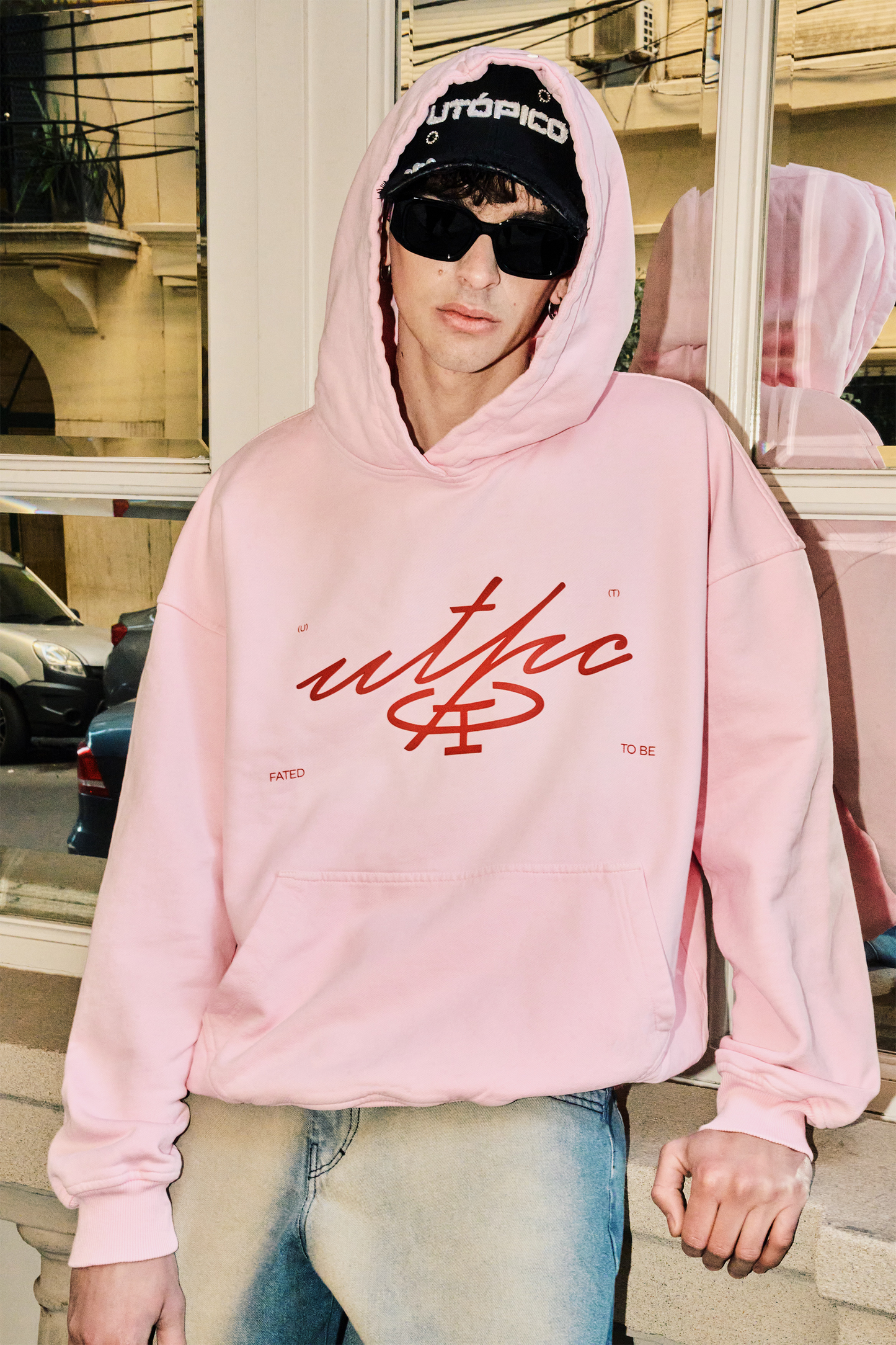 Hoodie Fated Signature — Pink
