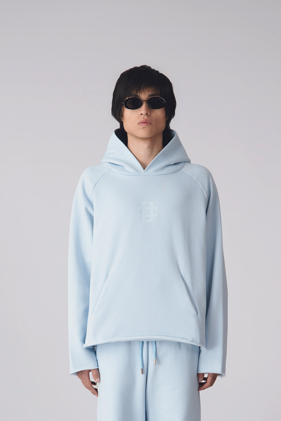 HOODIE BASICS V2 - AZUL CELESTE