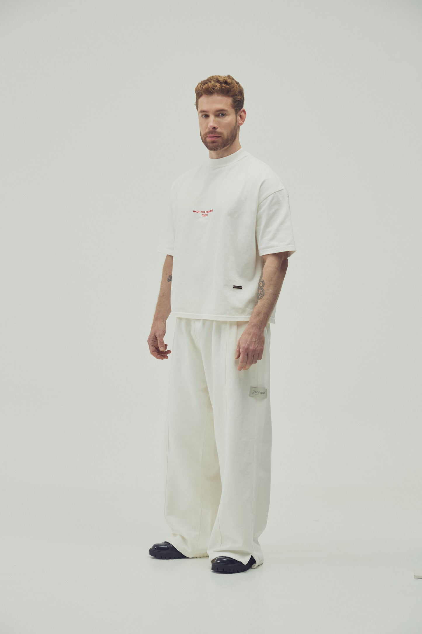 CAMISETA BOXY FIT - MARFIL