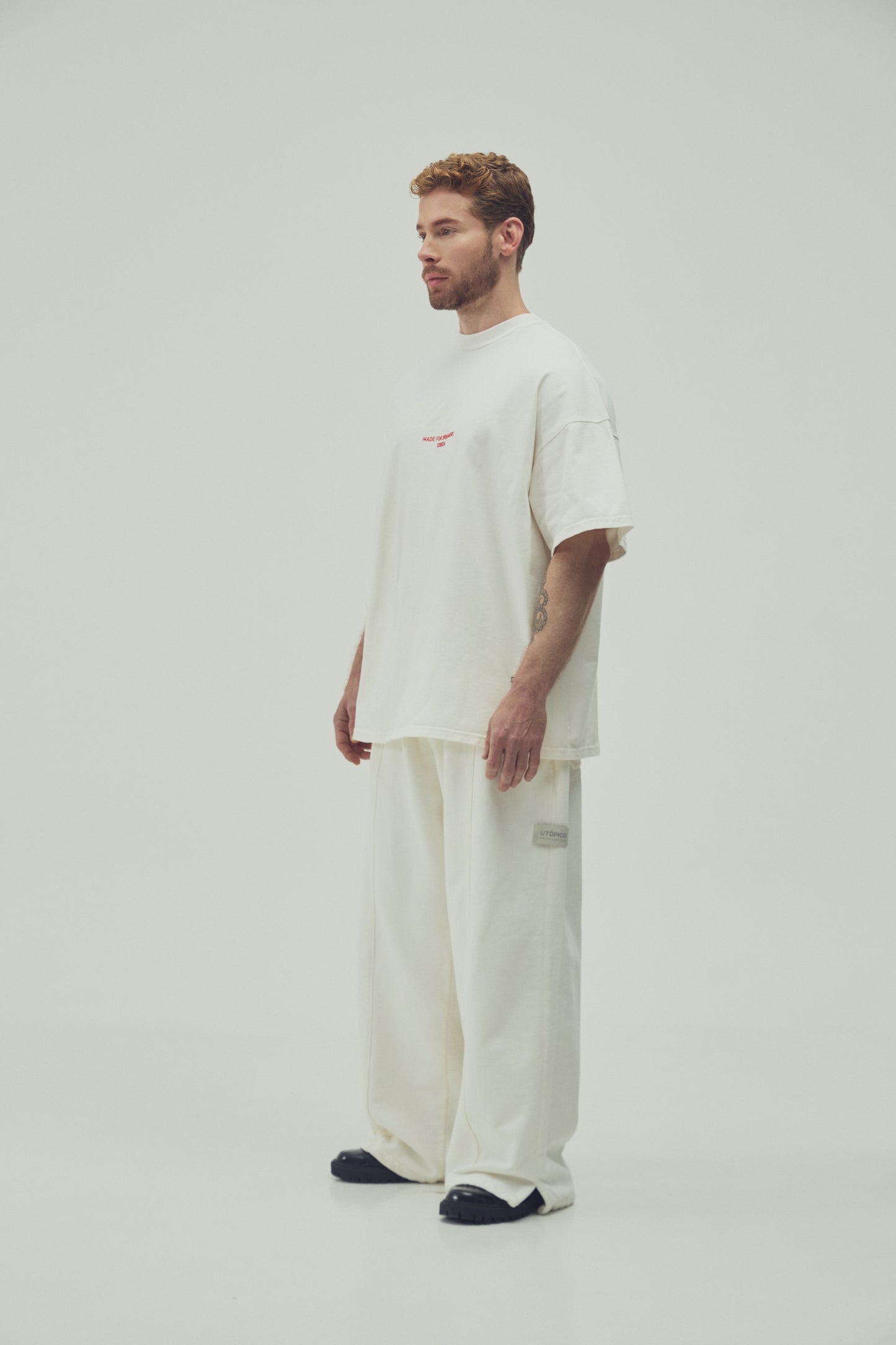 CAMISETA OVERSIZED - MARFIL