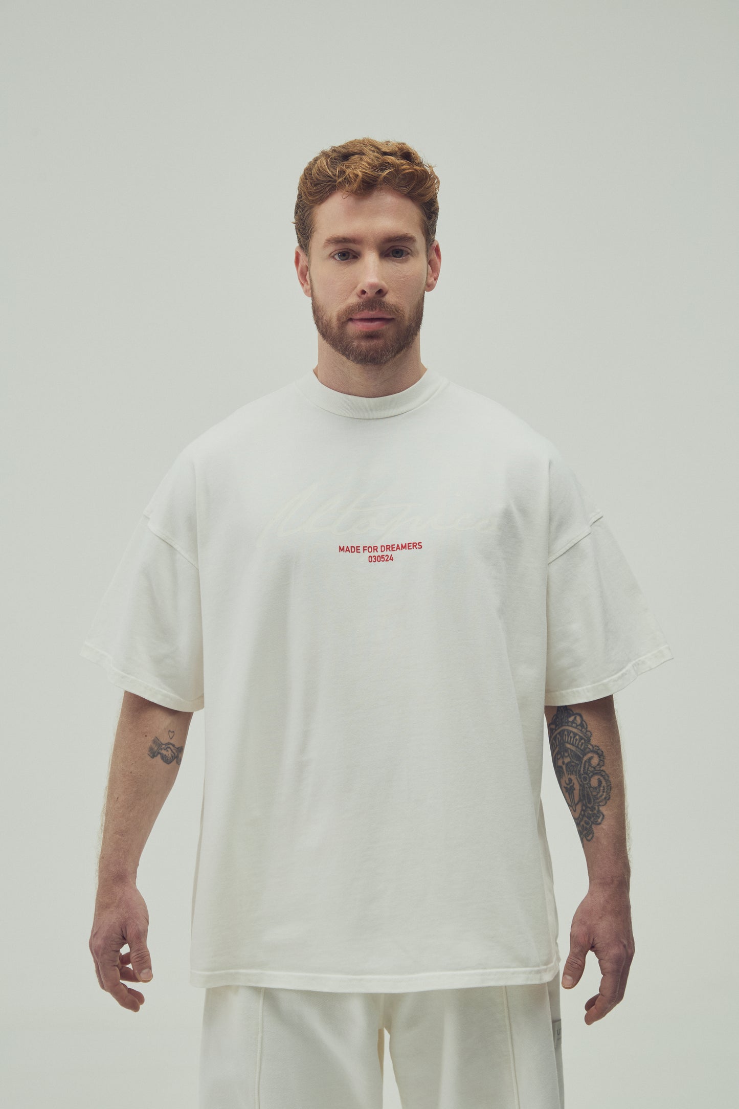 CAMISETA OVERSIZED - MARFIL