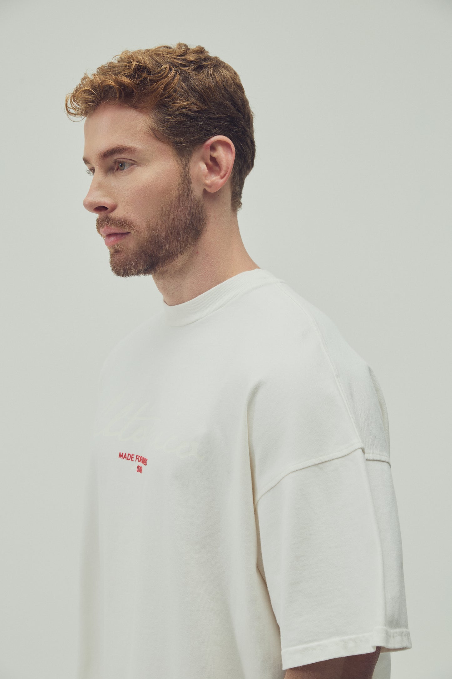 CAMISETA OVERSIZED - MARFIL