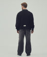KNIT ZIP UP NEGRO