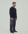 KNIT ZIP UP NEGRO