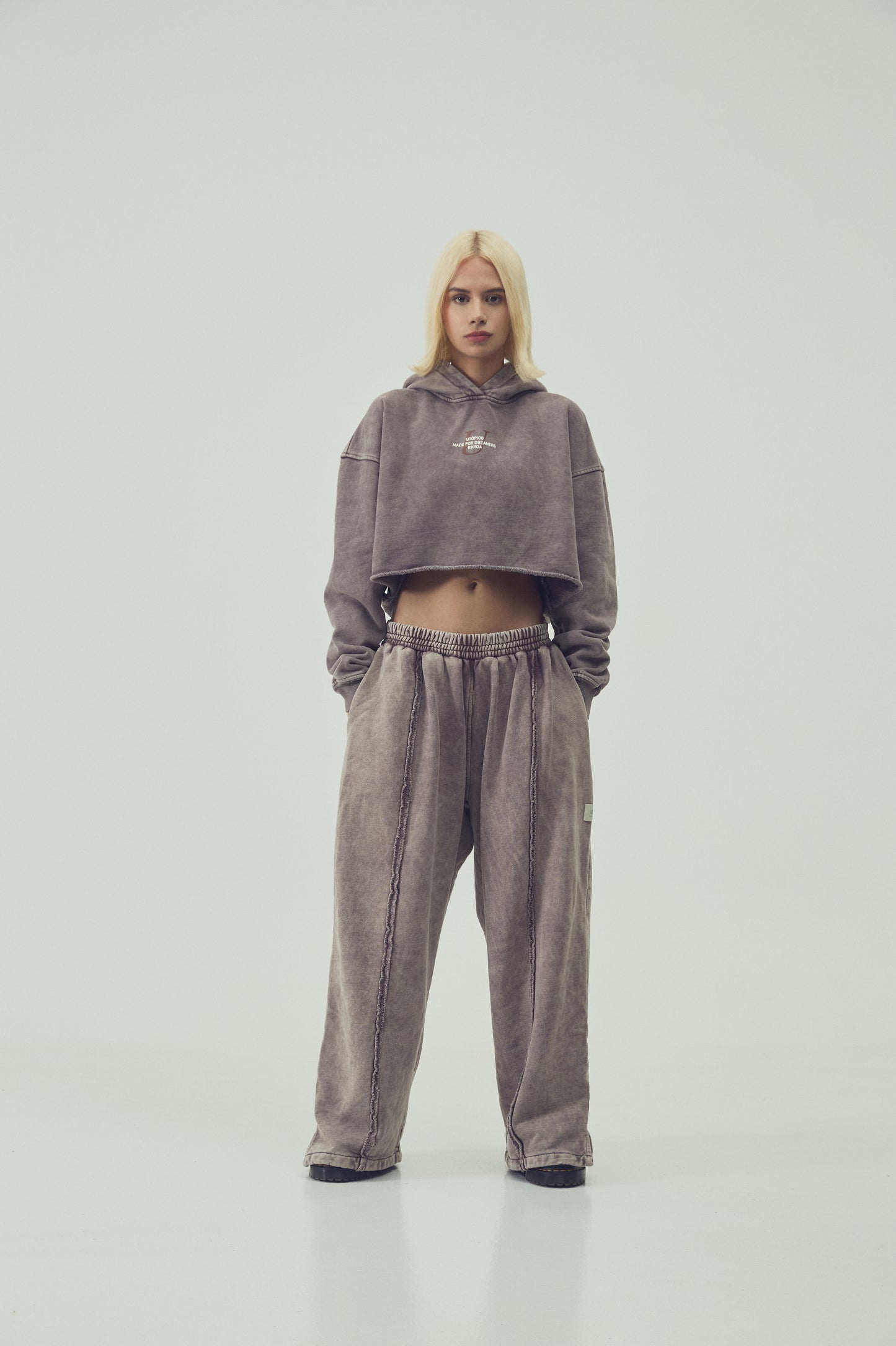 HOODIE  CROPPED - MOCA
