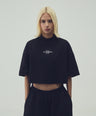 CAMISETA  CROPPED - NEGRO