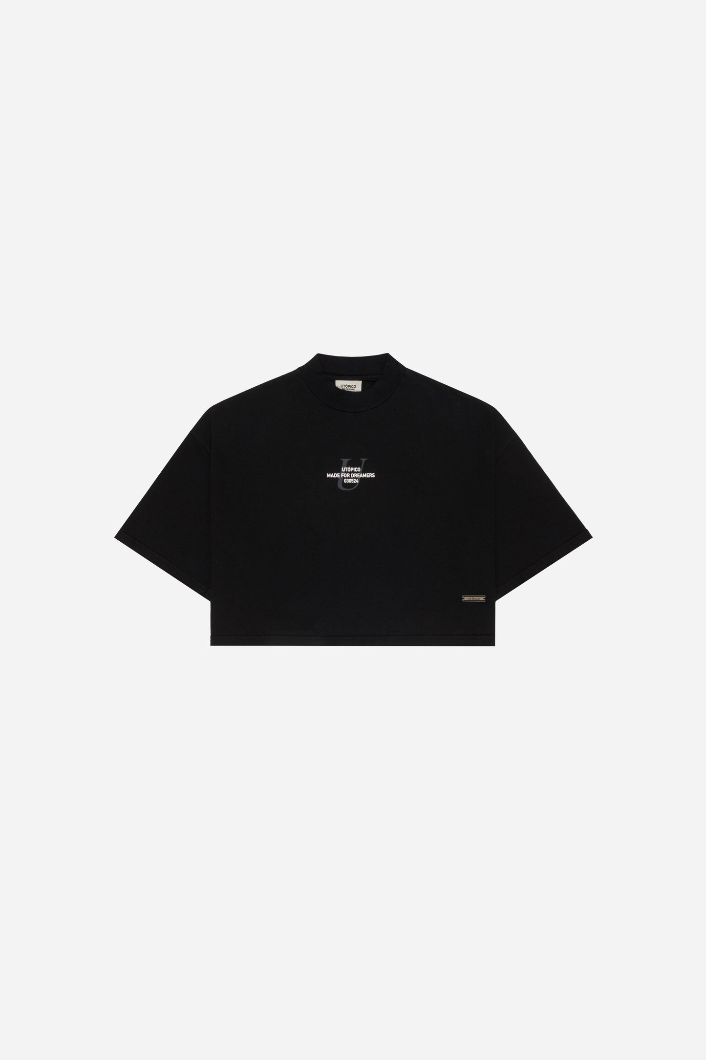 CAMISETA  CROPPED - NEGRO
